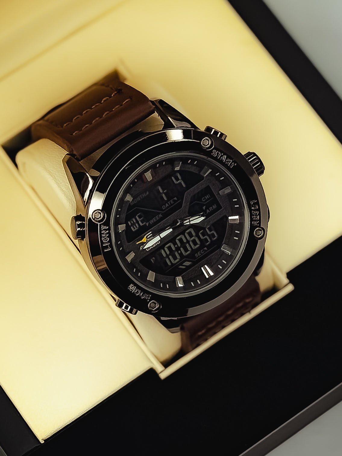 Edifice Dual-Time Watch (Waterproof)