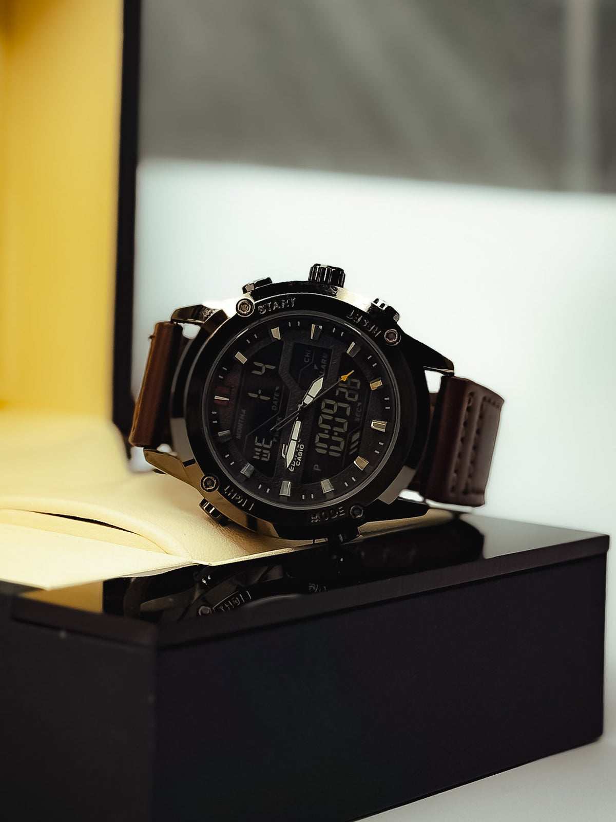 Edifice Dual-Time Watch (Waterproof)