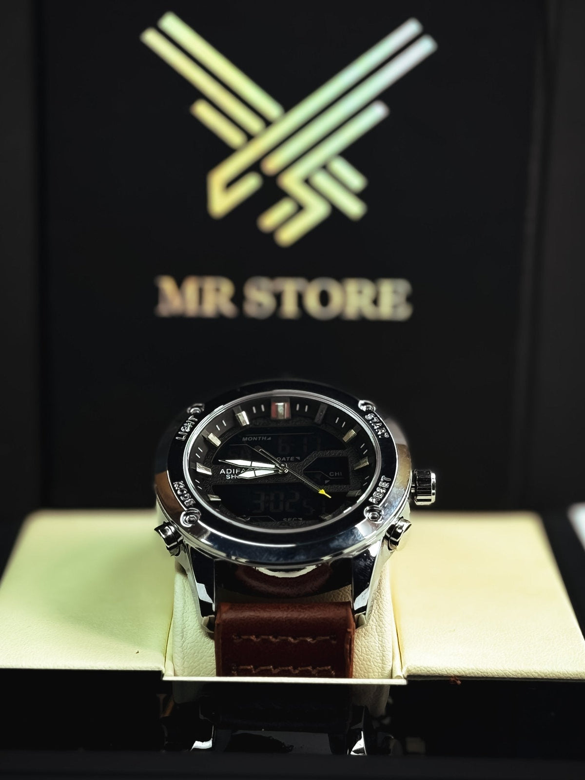 Edifice Dual-Time Watch (Waterproof)