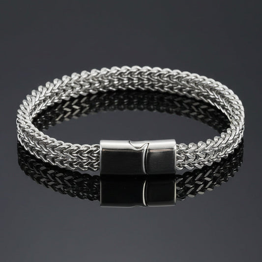 Foxtail Chain Bracelet | Luxury Stainless Steel Bracelet for Men