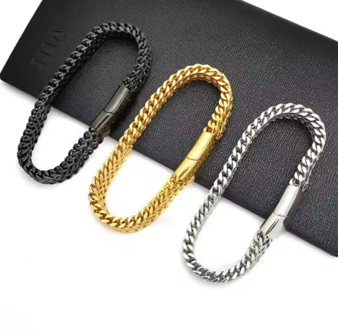 Foxtail Chain Bracelet | Luxury Stainless Steel Bracelet for Men