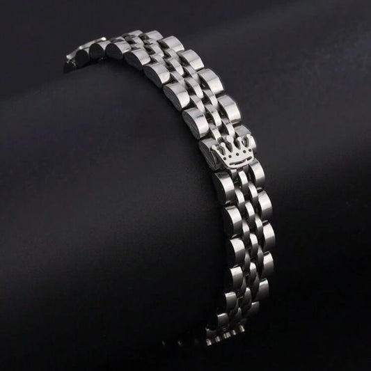 Premium Crown Jubilee Bracelet | Luxury Stainless Steel Men's Bracelet