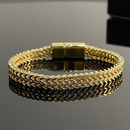 Foxtail Chain Bracelet | Luxury Stainless Steel Bracelet for Men