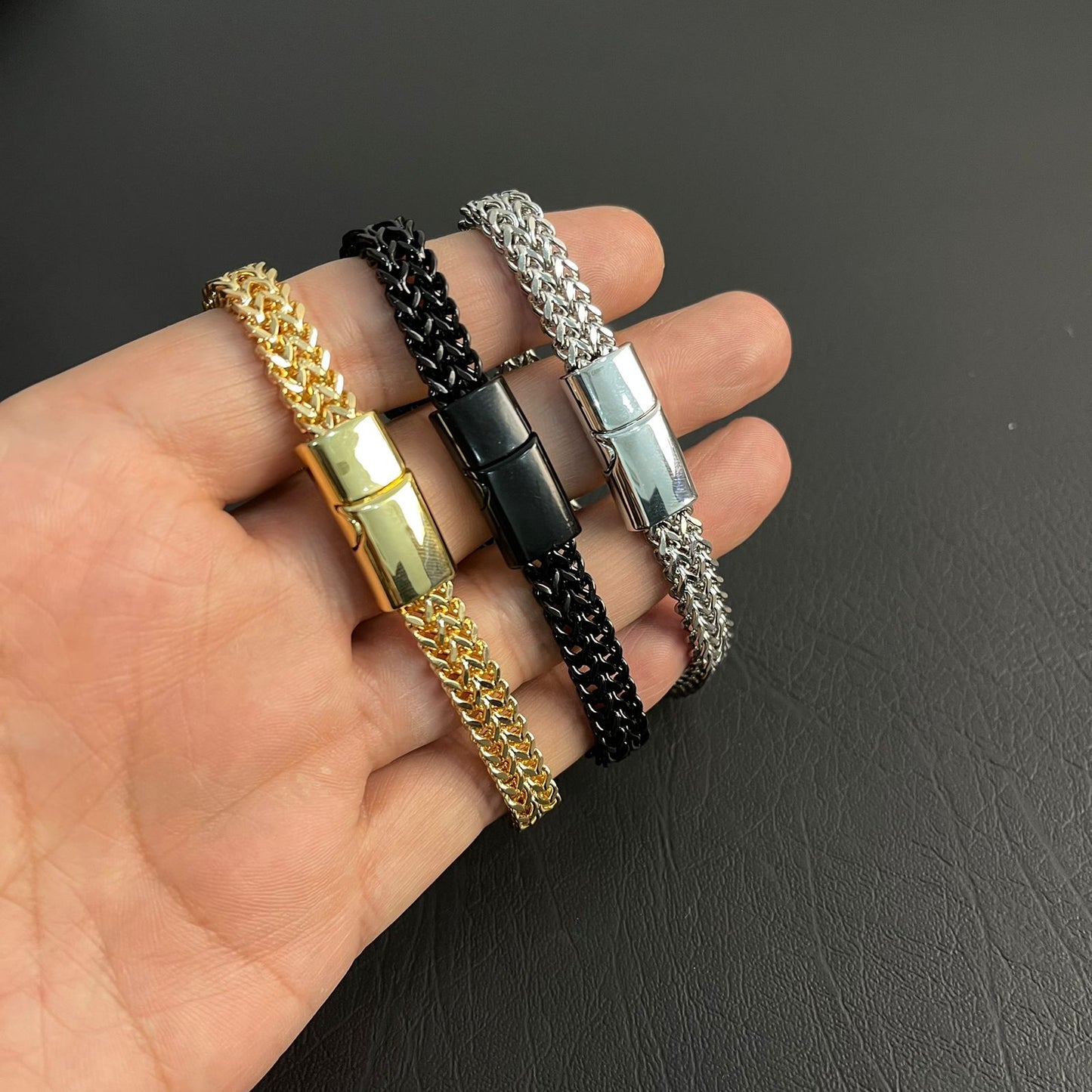 Foxtail Chain Bracelet | Luxury Stainless Steel Bracelet for Men