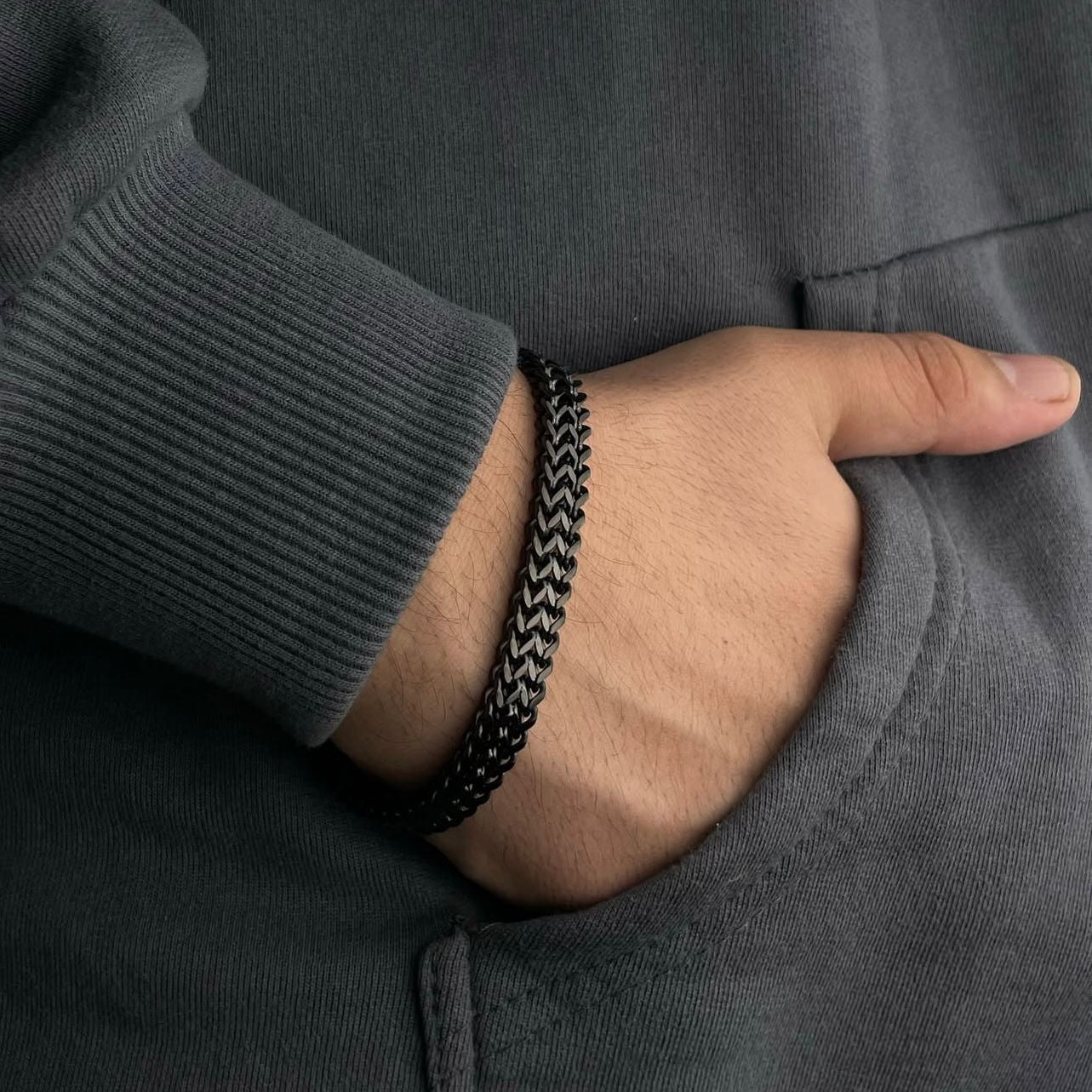 Foxtail Chain Bracelet | Luxury Stainless Steel Bracelet for Men