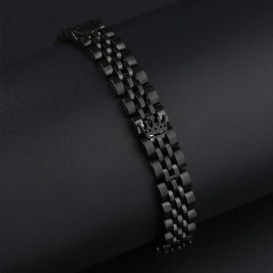 Premium Crown Jubilee Bracelet | Luxury Stainless Steel Men's Bracelet