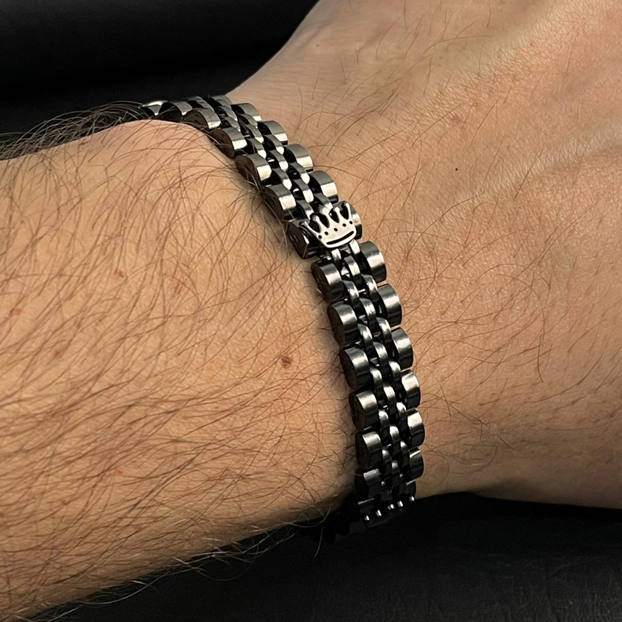Premium Crown Jubilee Bracelet | Luxury Stainless Steel Men's Bracelet