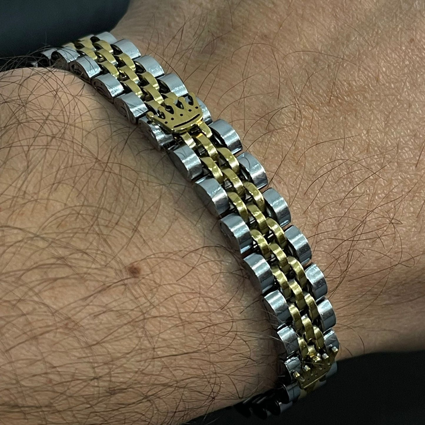 Premium Crown Jubilee Bracelet | Luxury Stainless Steel Men's Bracelet